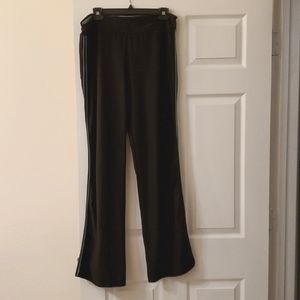 Energy Zone Performance Yoga Pants with Green Stripes